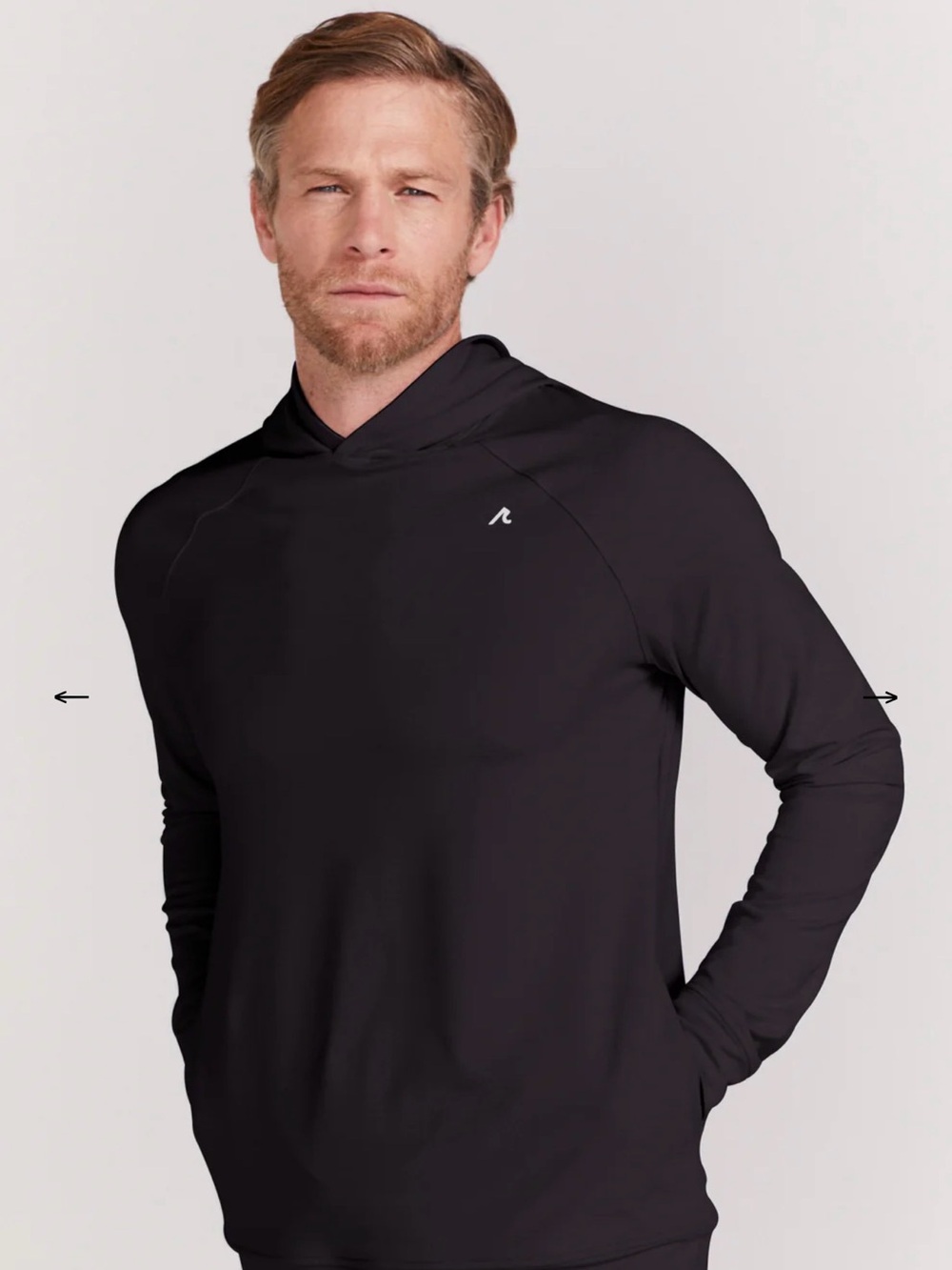 Redvanly Larkin Performance Hoodie – Tuxedo Black | NWT | Sizes S–2XL
